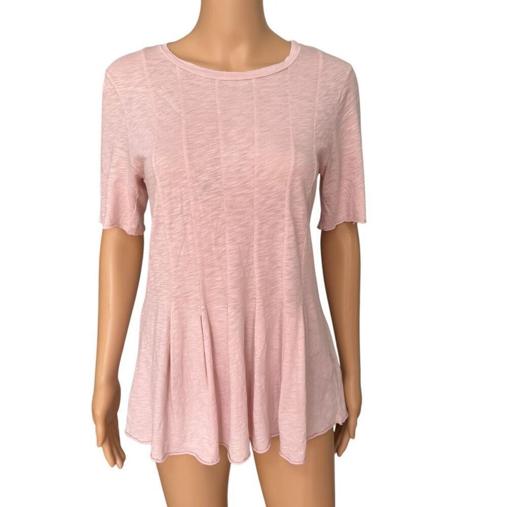Stateside 100% supima cotton pleated t shirt tunic made in the states size M